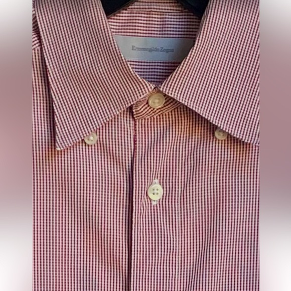 Ermenegildo Zegna Other - Men’s Ermenegildo Zegna Button Down Gingham Print Long Sleeve Shirt in size M.